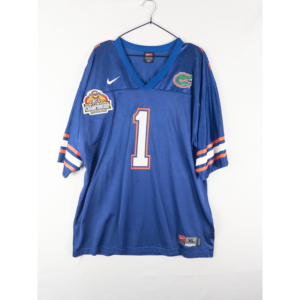 Nike Florida Gators BCS National Championship 2007 Football Jersey Mens XL Blue